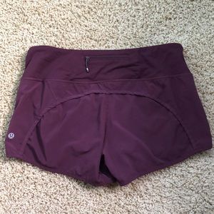 lululemon run times shorts size 4